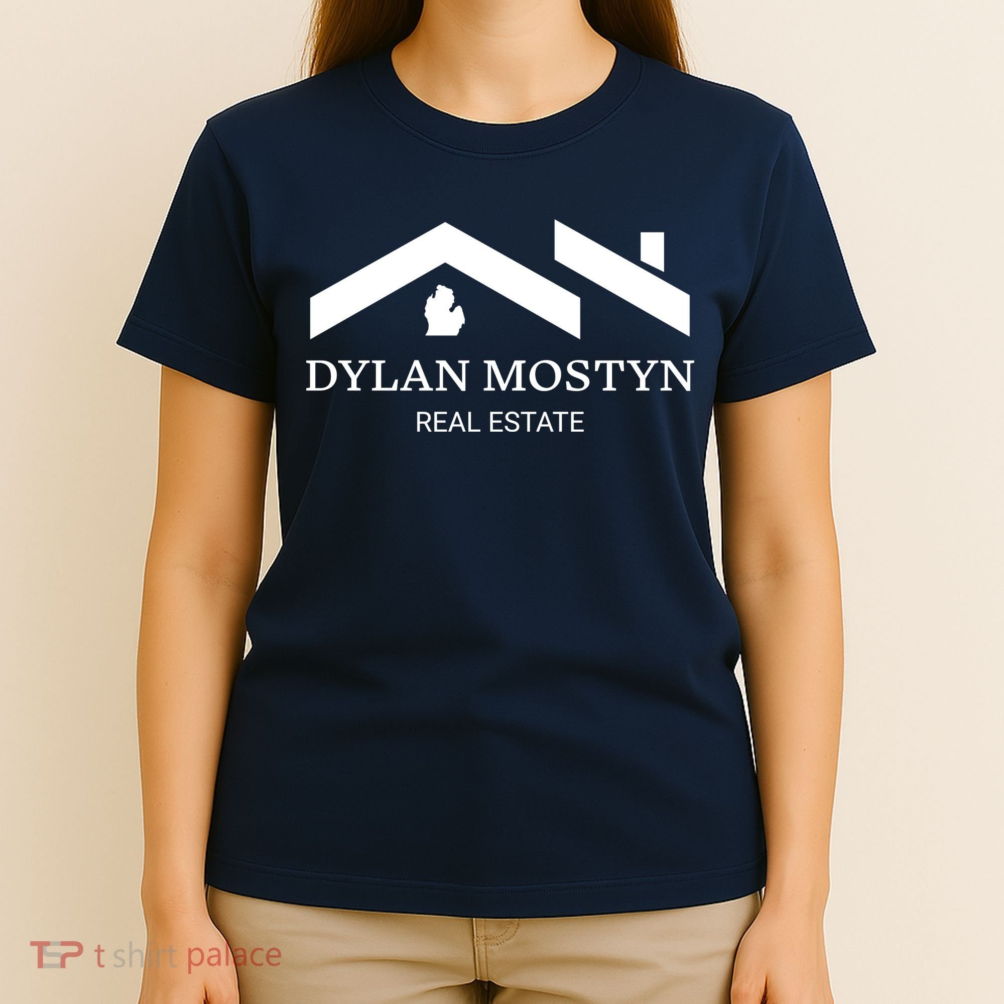 Dylan Mostyn Real Estate Black & White Logo T-Shirt