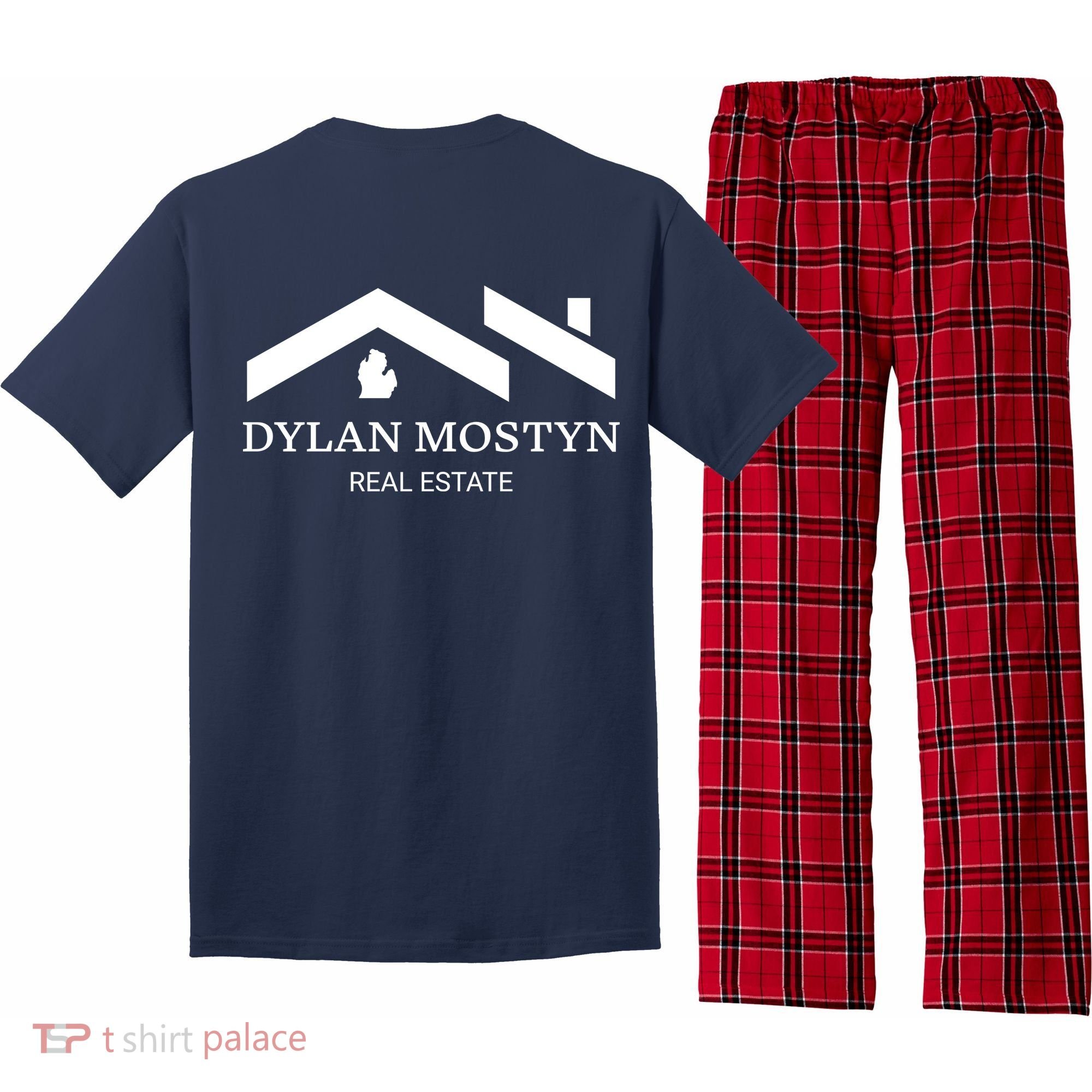 Dylan Mostyn Real Estate Black & White Logo Pajama Set