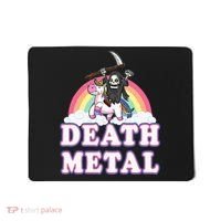 Death Metal Rock Music Rainbow Grim Reaper Riding Unicorn Mousepad thumb 0