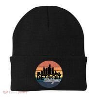 Detroit Michigan Retro Skyline Beanie thumb 0