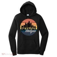 Detroit Michigan Retro Skyline Women's Hoodie thumb 0