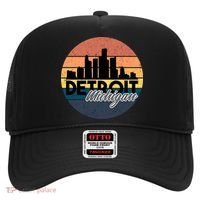 Detroit Michigan Retro Skyline Hat thumb 0