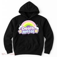 Death Metal Rainbow Halloween Unicorn Rock Concert Hoodie thumb 0