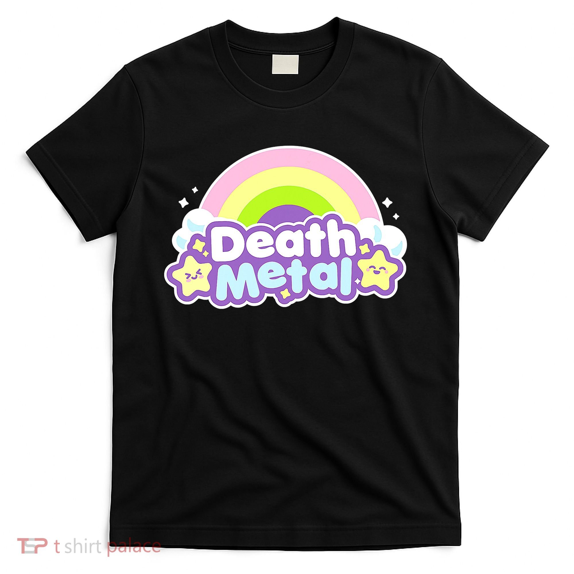 Death Metal Rainbow Halloween Unicorn Rock Concert T-Shirt