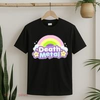 Death Metal Rainbow Halloween Unicorn Rock Concert T-Shirt thumb 2