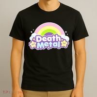 Death Metal Rainbow Halloween Unicorn Rock Concert T-Shirt thumb 3