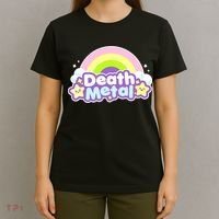 Death Metal Rainbow Halloween Unicorn Rock Concert T-Shirt thumb 4