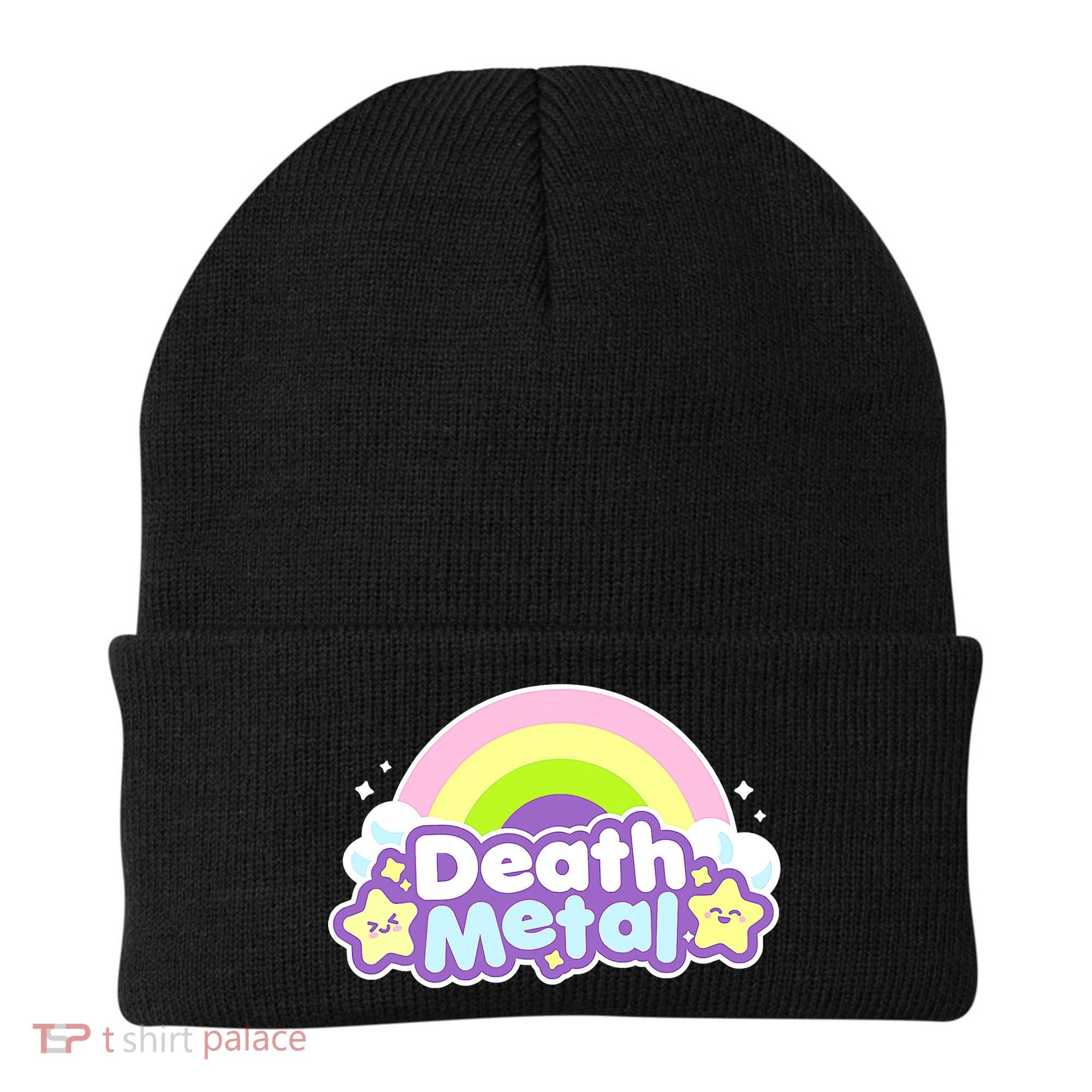 Death Metal Rainbow Halloween Unicorn Rock Concert Beanie