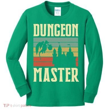 Dungeon Master Retro Kids Long Sleeve Shirt