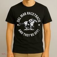 Del Mar Racetrack Horse Racing Racer Fan Equestrian Ca Derby T-Shirt thumb 3