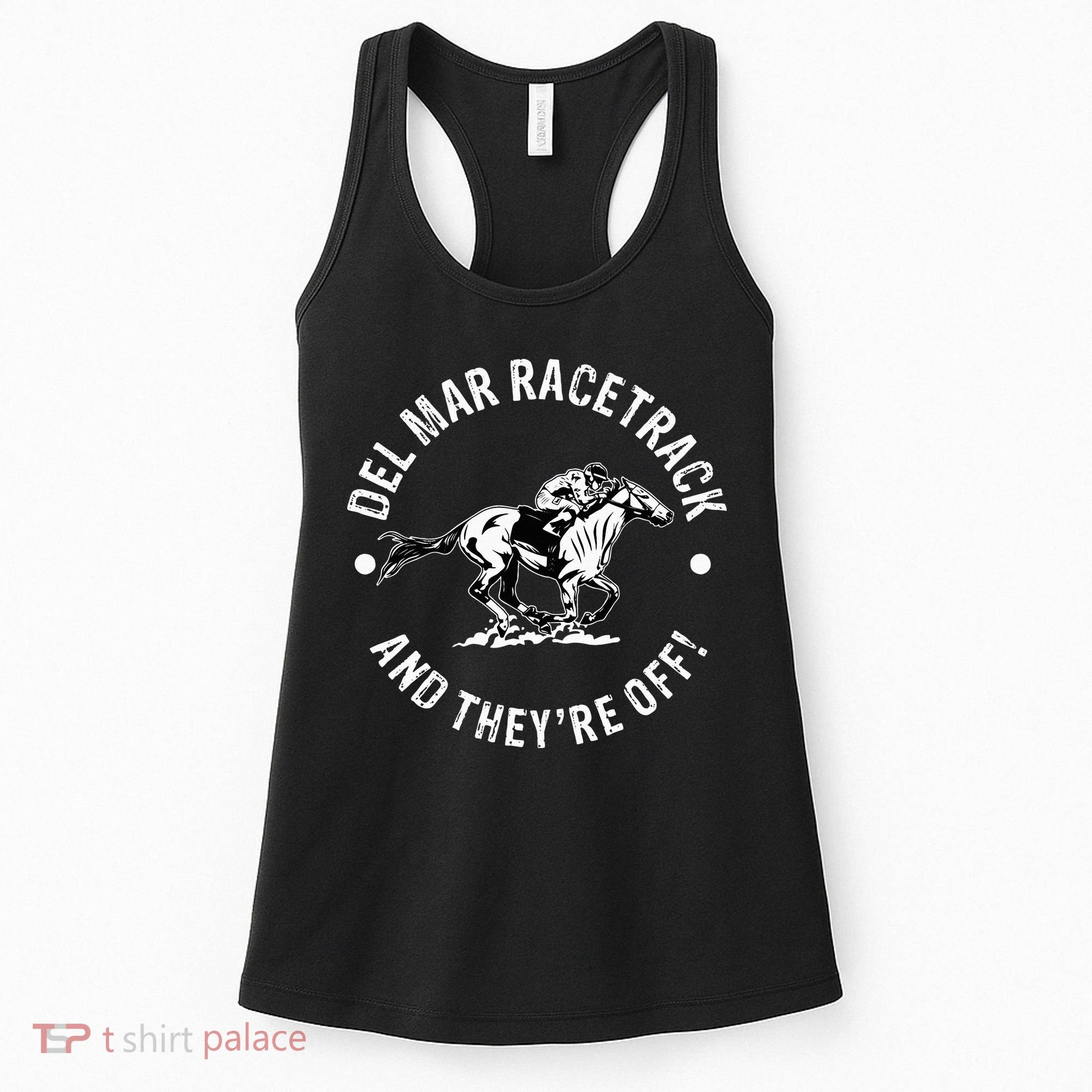 Del Mar Racetrack Horse Racing Racer Fan Equestrian Ca Derby Women's Tank Top