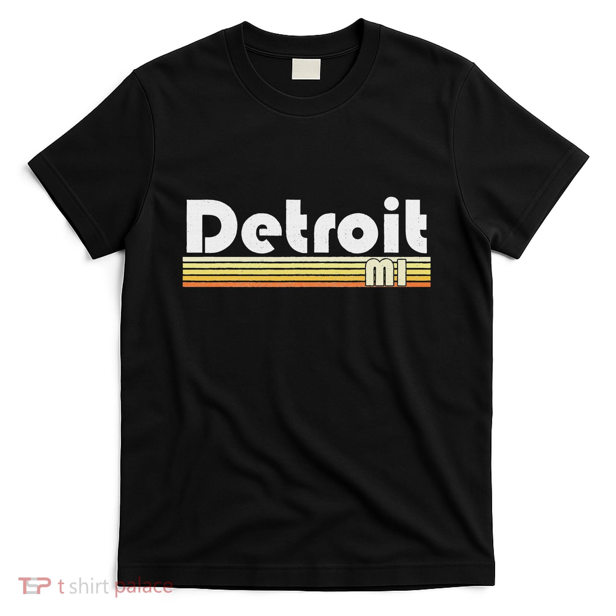 Detroit Michigan Retro Style City Town Vintage Pride 70s 80s T-Shirt