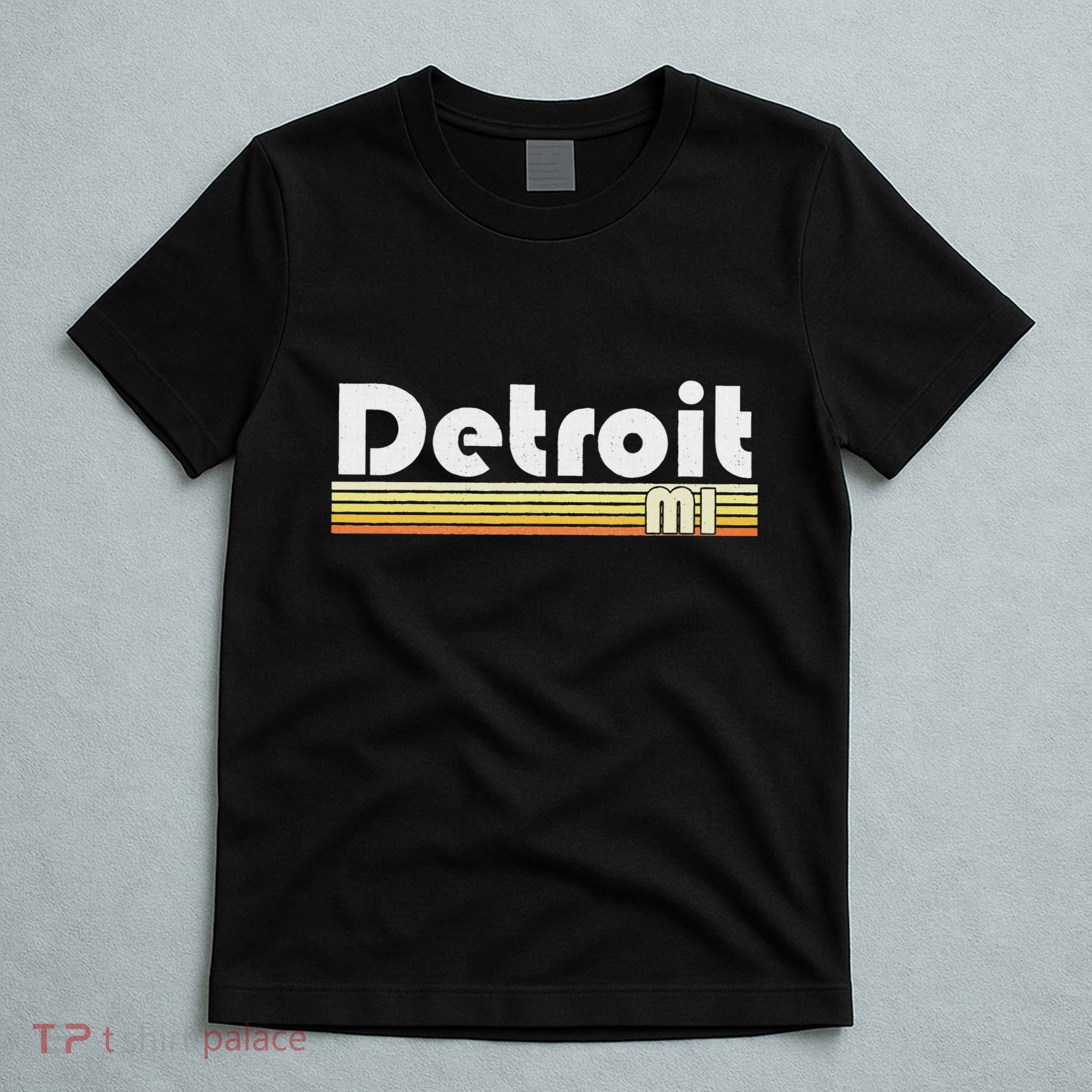 Detroit Michigan Retro Style City Town Vintage Pride 70s 80s T-Shirt