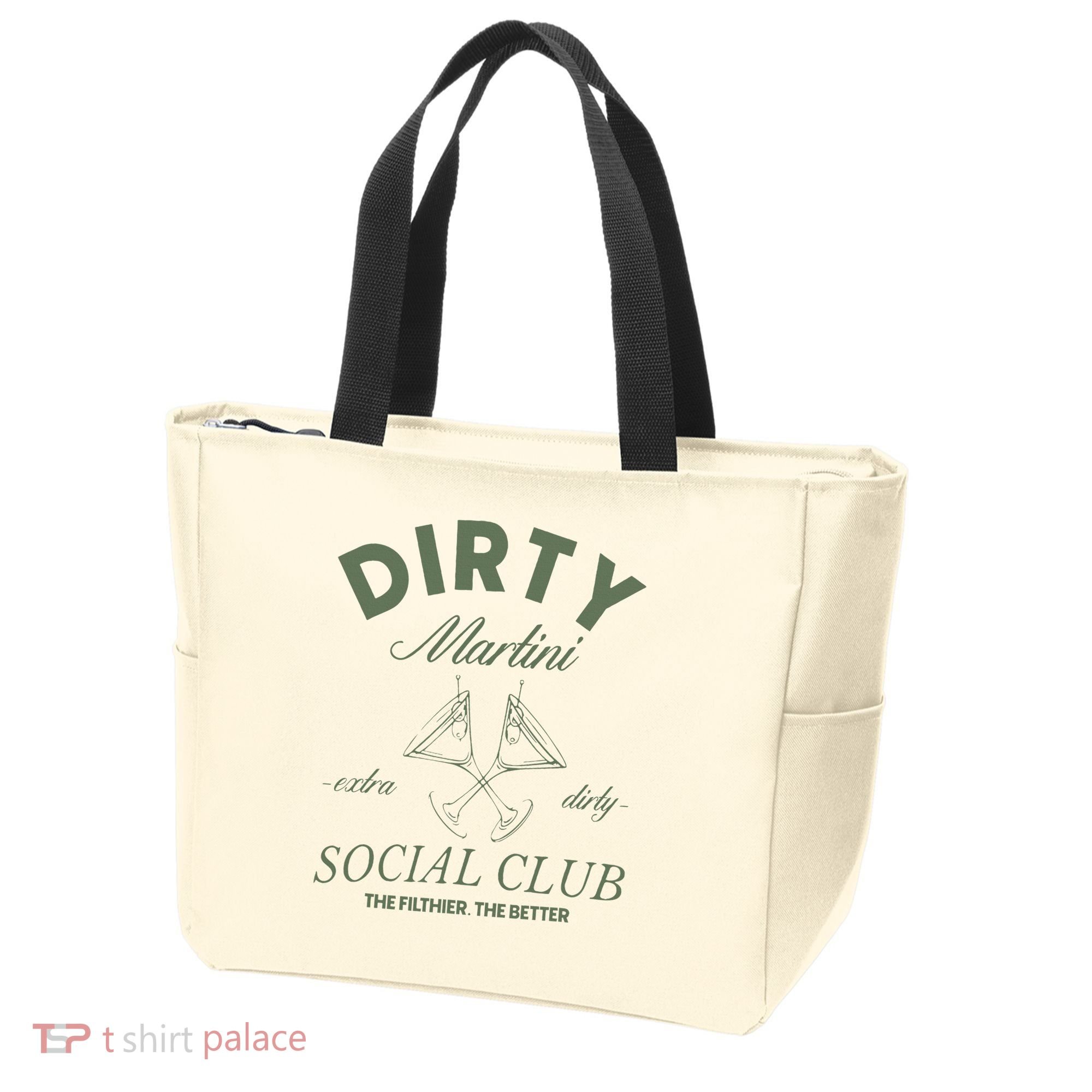 Dirty Martini Social Club Cocktail Bachelorette Tote Bag
