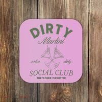 Dirty Martini Social Club Cocktail Bachelorette Coaster thumb 0
