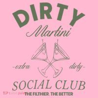 Dirty Martini Social Club Cocktail Bachelorette Coaster thumb 2