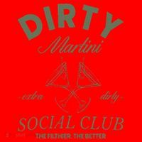 Dirty Martini Social Club Cocktail Bachelorette Santa Hat thumb 1