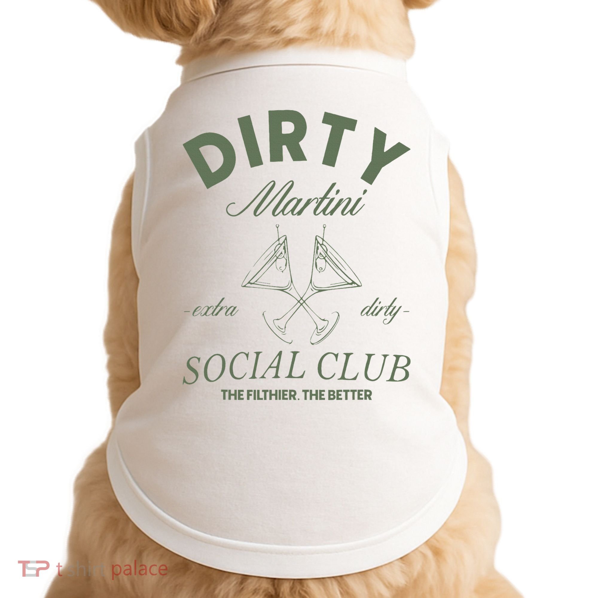 Dirty Martini Social Club Cocktail Bachelorette Doggie Tank