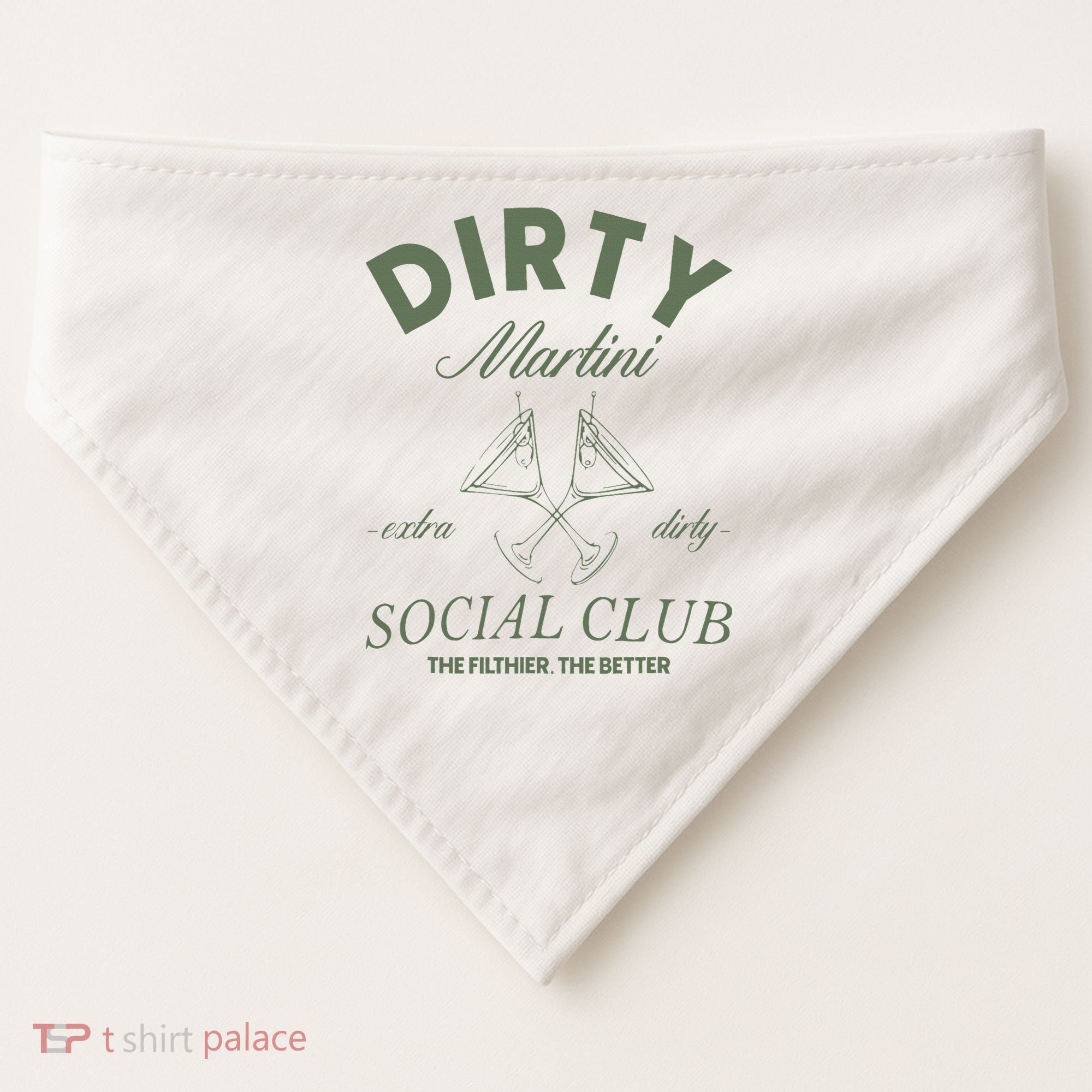 Dirty Martini Social Club Cocktail Bachelorette USA-Made Doggie Bandana