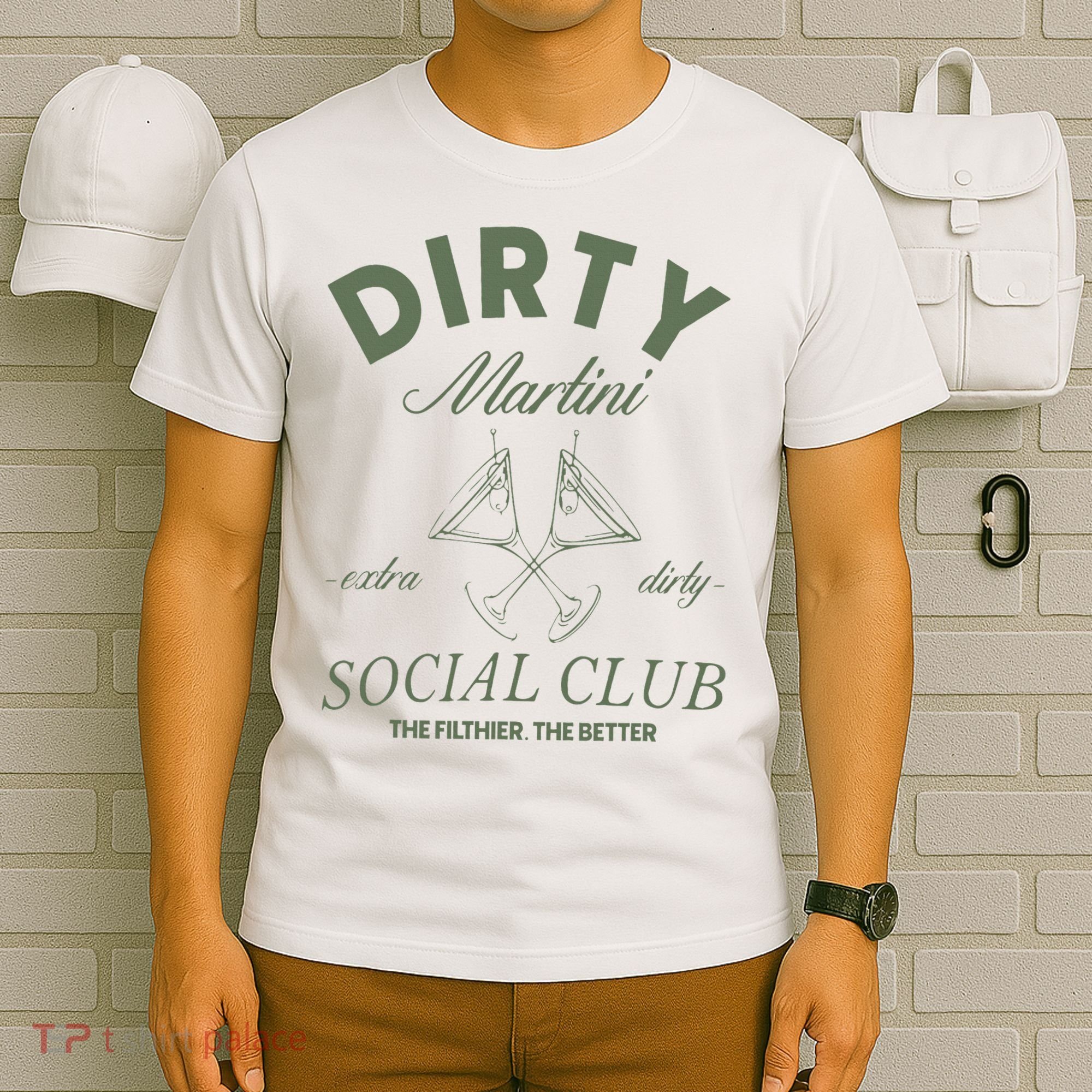 Dirty Martini Social Club Cocktail Bachelorette T-Shirt