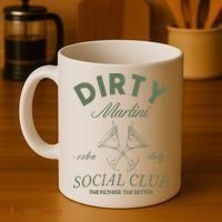 Dirty Martini Social Club Cocktail Bachelorette Coffee Mug thumb 4