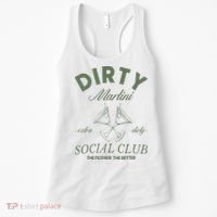Dirty Martini Social Club Cocktail Bachelorette Women's Tank Top thumb 0