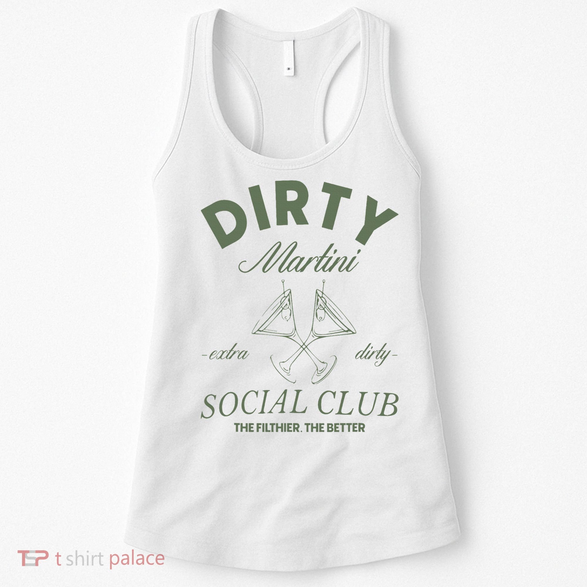 Dirty Martini Social Club Cocktail Bachelorette Women's Tank Top