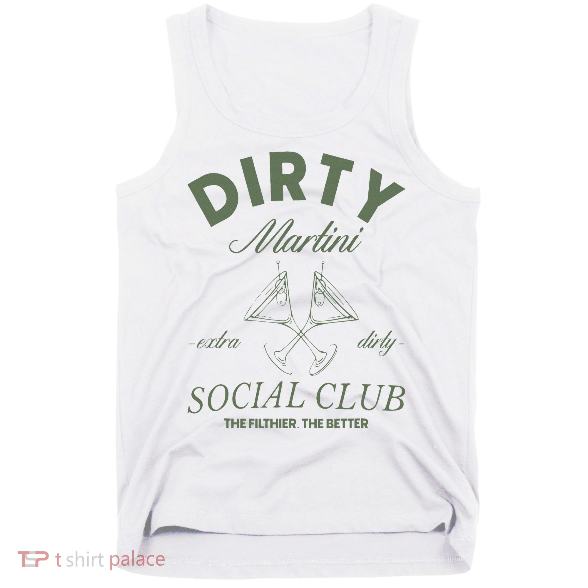 Dirty Martini Social Club Cocktail Bachelorette Tank Top