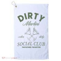 Dirty Martini Social Club Cocktail Bachelorette Golf Towel thumb 0