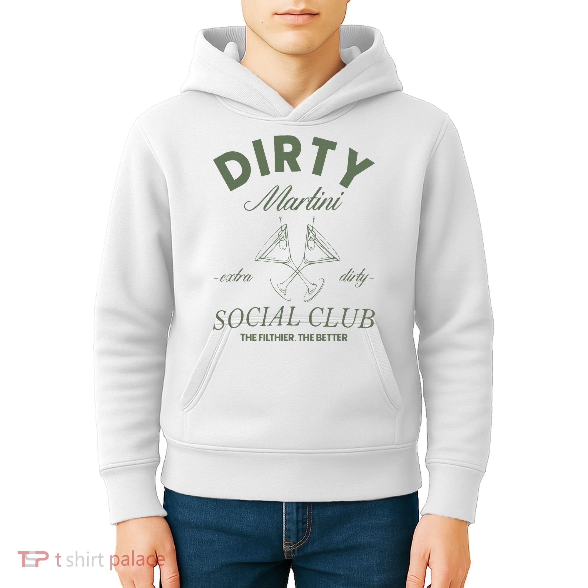 Dirty Martini Social Club Cocktail Bachelorette Kids Hoodie