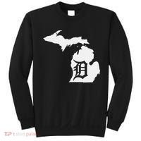 Detroit Michigan State Map Silhouette D United States Sweatshirt thumb 0