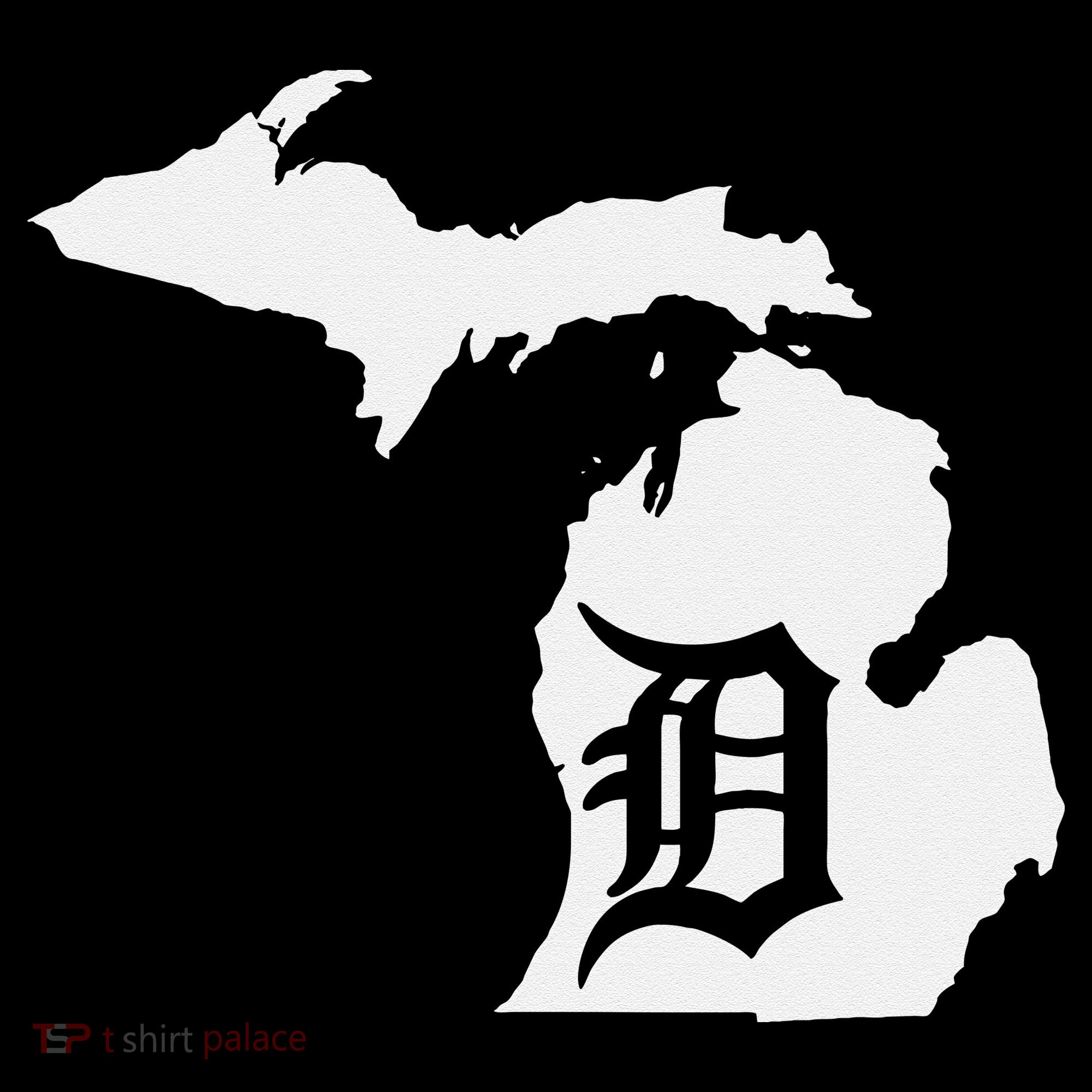 Detroit Michigan State Map Silhouette D United States Women's Hoodie