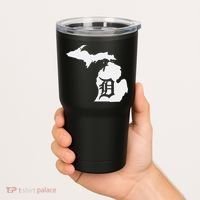 Detroit Michigan State Map Silhouette D United States Tumbler thumb 2
