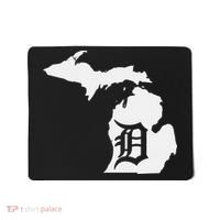 Detroit Michigan State Map Silhouette D United States Mousepad thumb 0