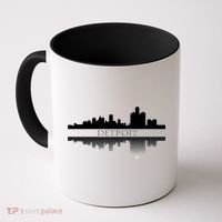 Detroit Mirrored Skyline Coffee Mug thumb 0