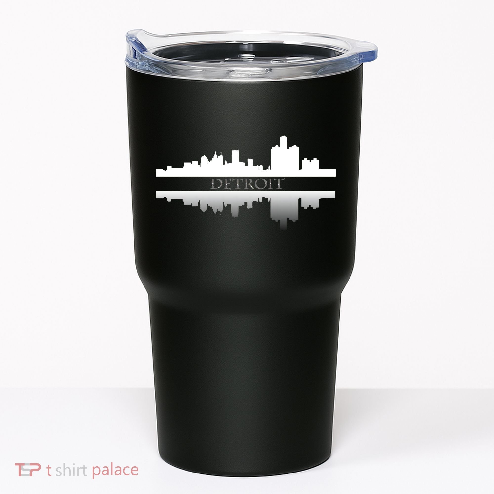 Detroit Mirrored Skyline Tumbler