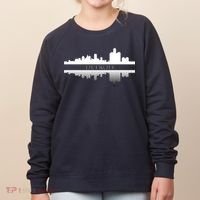 Detroit Mirrored Skyline Women's Sweatshirt thumb 0