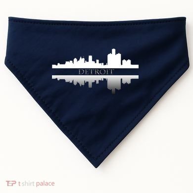 Detroit Mirrored Skyline USA-Made Doggie Bandana