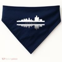 Detroit Mirrored Skyline USA-Made Doggie Bandana thumb 0