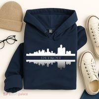 Detroit Mirrored Skyline Hoodie thumb 4