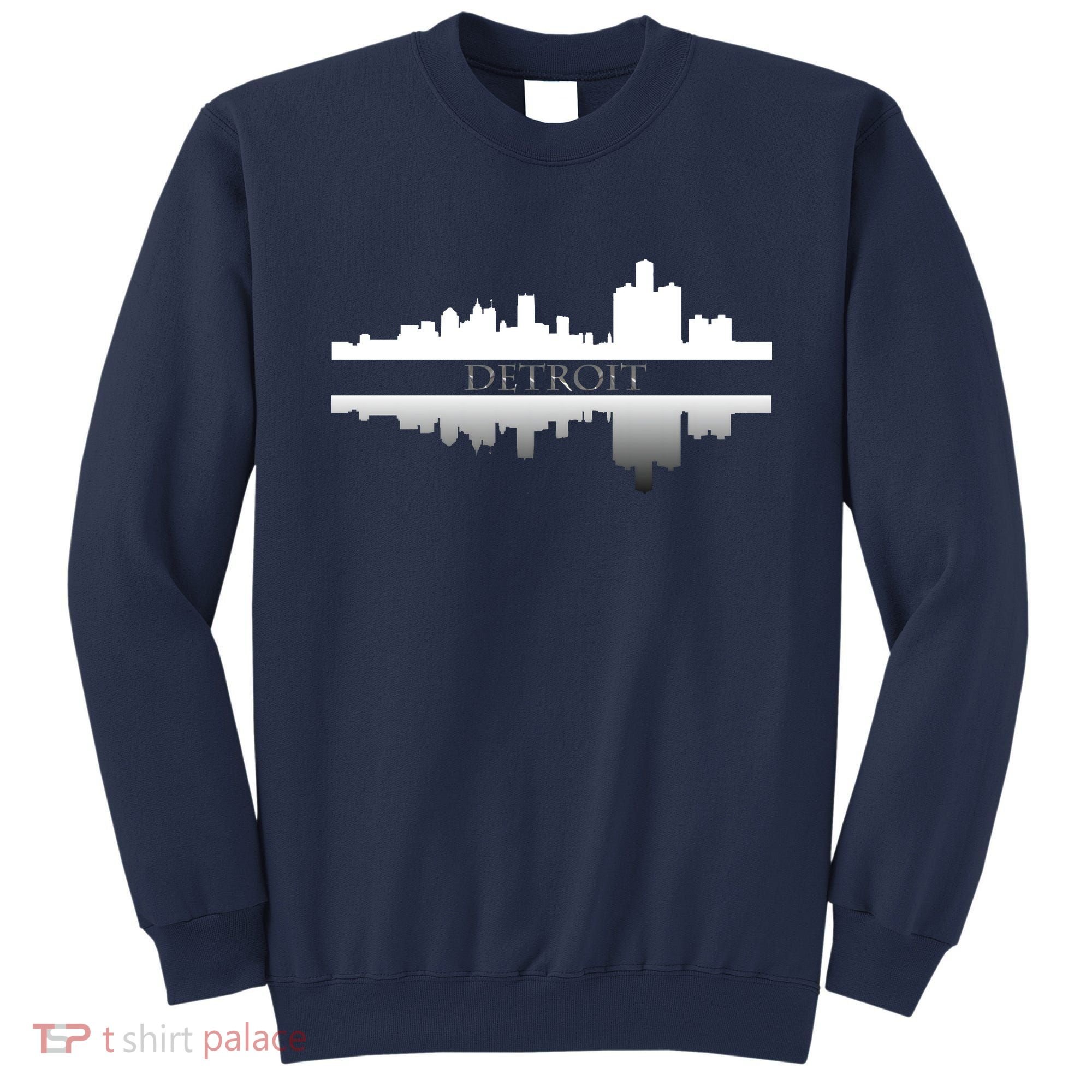 Detroit Mirrored Skyline Sweatshirt