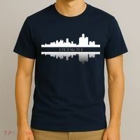 Detroit Mirrored Skyline T-Shirt thumb 3