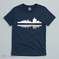 Detroit Mirrored Skyline T-Shirt thumb 5