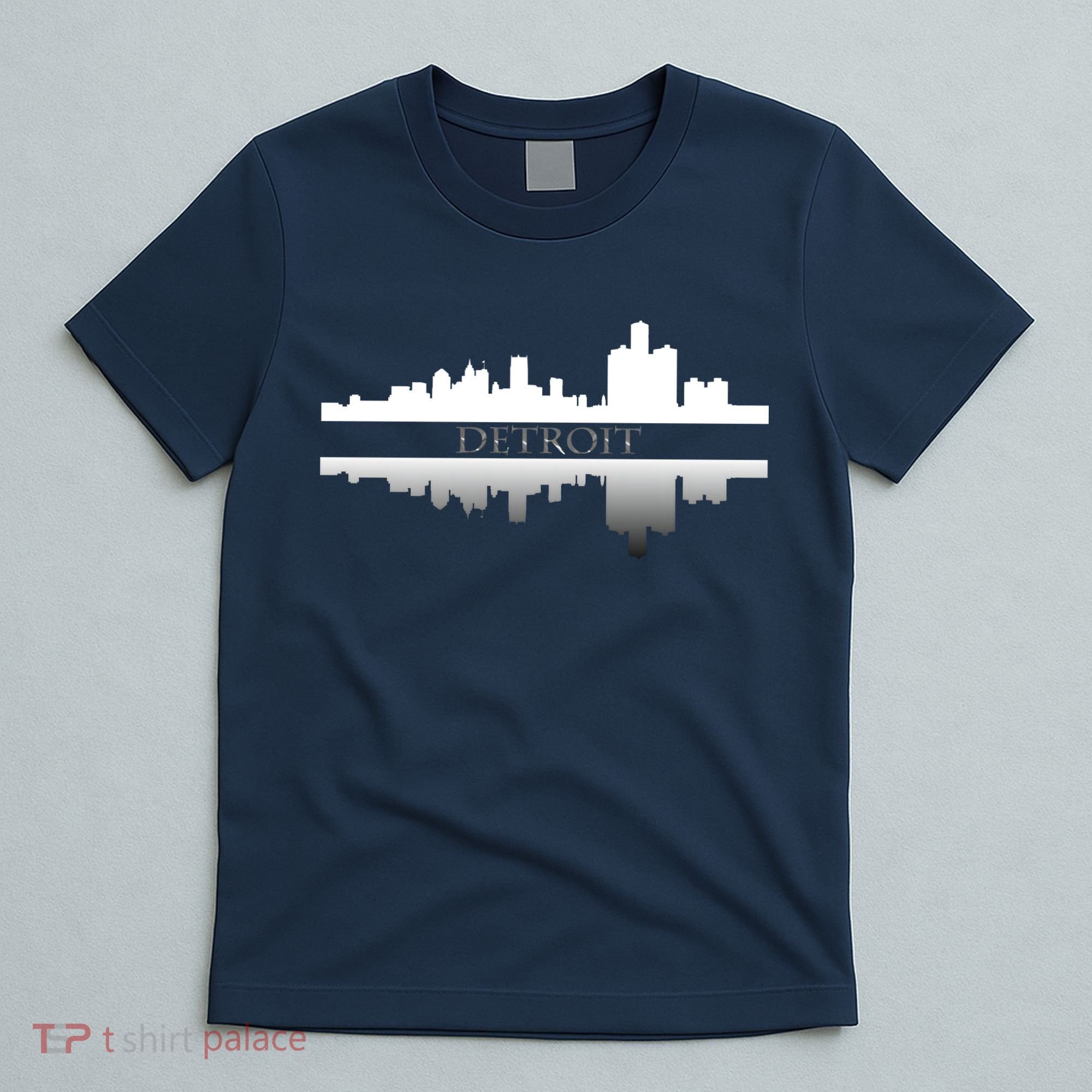 Detroit Mirrored Skyline T-Shirt