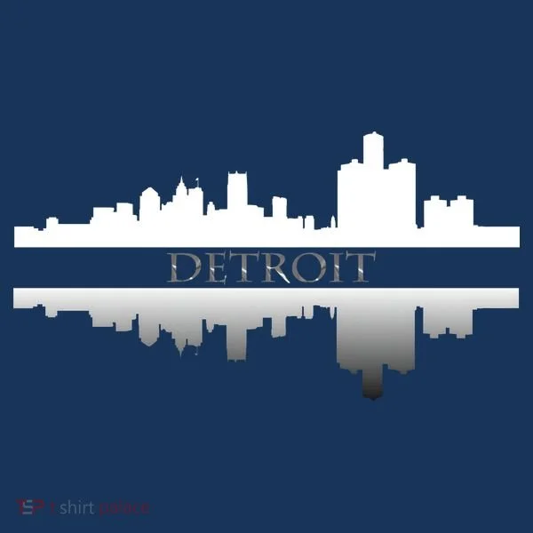 Detroit Mirrored Skyline Bucket Hat
