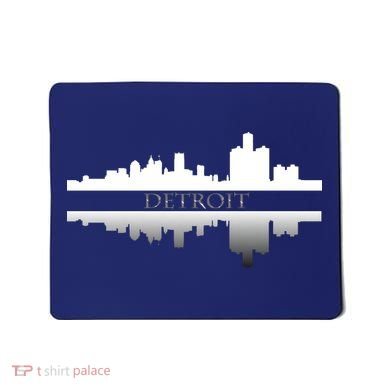 Detroit Mirrored Skyline Mousepad