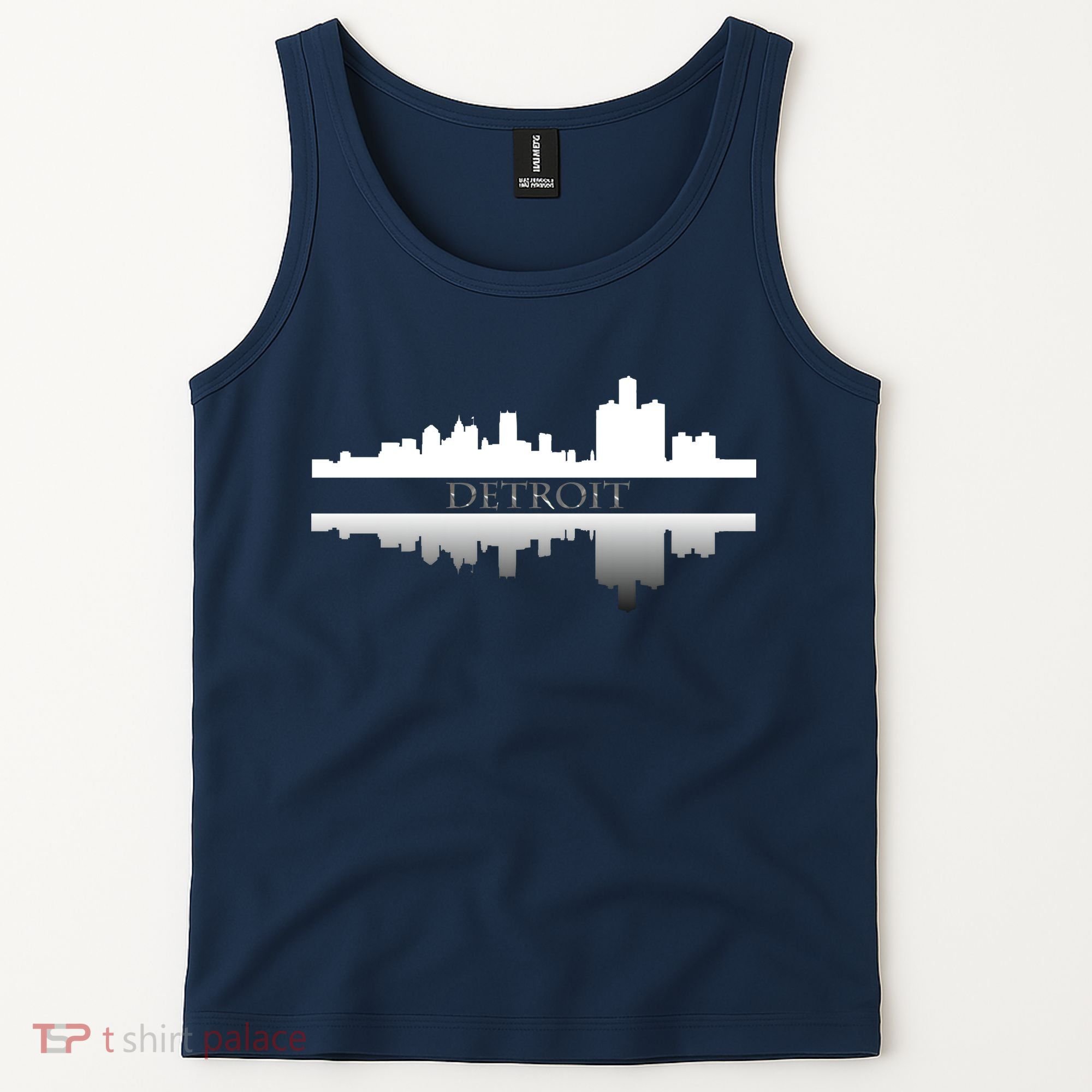 Detroit Mirrored Skyline Tank Top