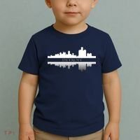 Detroit Mirrored Skyline Toddler T-Shirt thumb 2