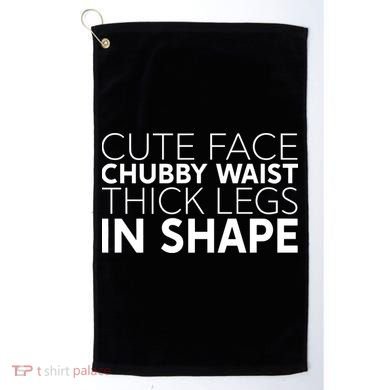 Dr. Marcus Shepard Wearing Cute Face Chubby Waist Thick Legs In Shape Golf Towel