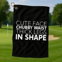 Dr. Marcus Shepard Wearing Cute Face Chubby Waist Thick Legs In Shape Golf Towel thumb 1